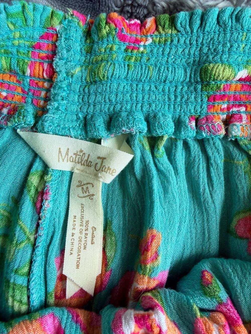 Matilda Jane Tropical Print Beachy Resort Wear Shorts Size M - Picture 4 of 5